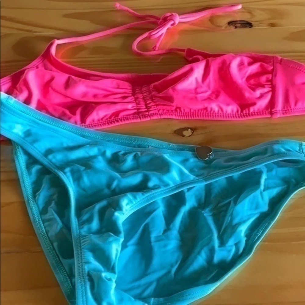 Bikini Hot Pink and Teal